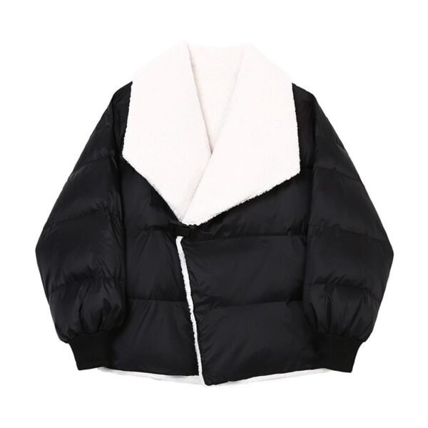P155 Men's Korean Style Big Lapel Design Loose Bread Jacket Men