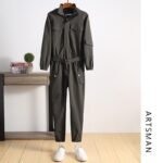Trendy Hip Hop Suit Loose Legged Jumpsuit Autumn Wear American Jacket