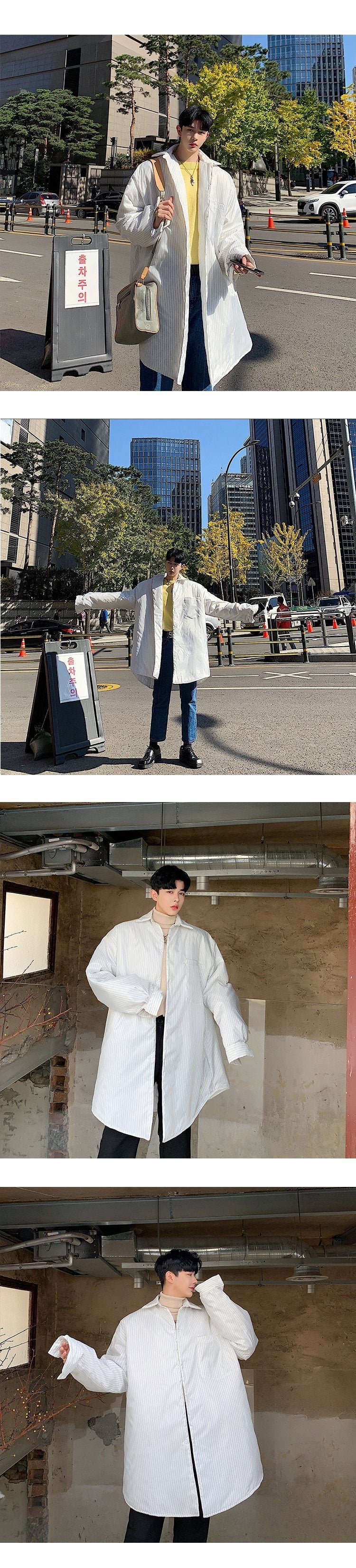 Winter Korean Fashion Simple Style Thick Cotton Shirt Jacket