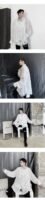 Shirts Oversize Men's Long Sleeves Loose Lazy Shirts Nocturnal DJ Hairdresser Tide
