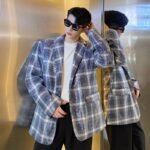 P140 Net Red Hairdresser Small Suit Jacket