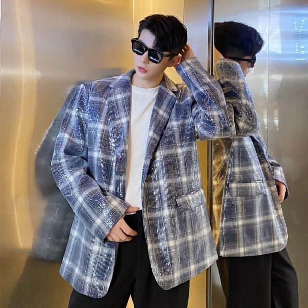 P140 Net Red Hairdresser Small Suit Jacket