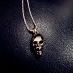 Japanese Set Up Exquisite Solid Small Skull Titanium Steel Couple Necklace