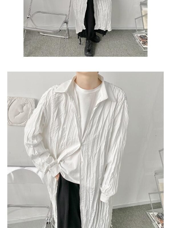 2002 P70 Japanese Creased Loose Long Shirt