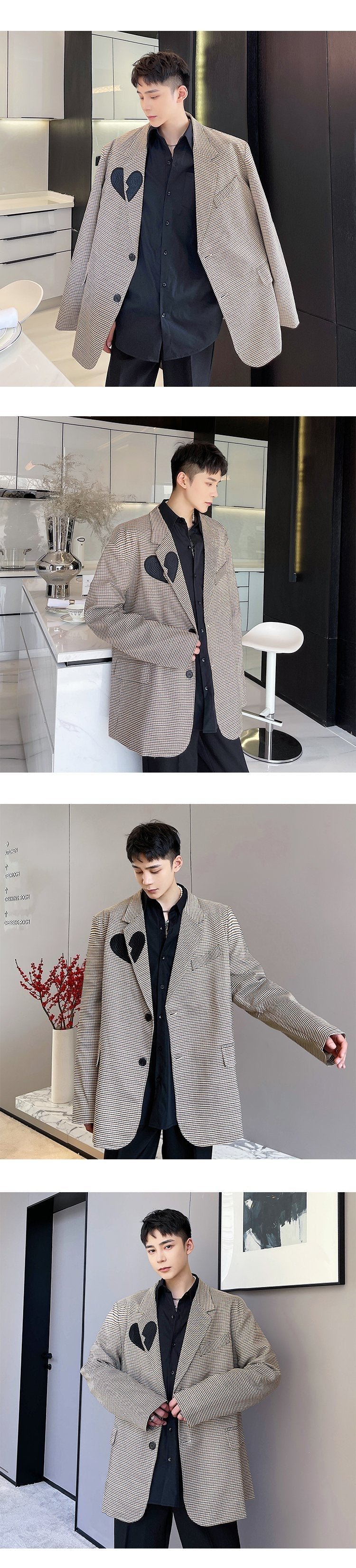 A452--6111--P125 Retro Plaid Small Suit Jacket