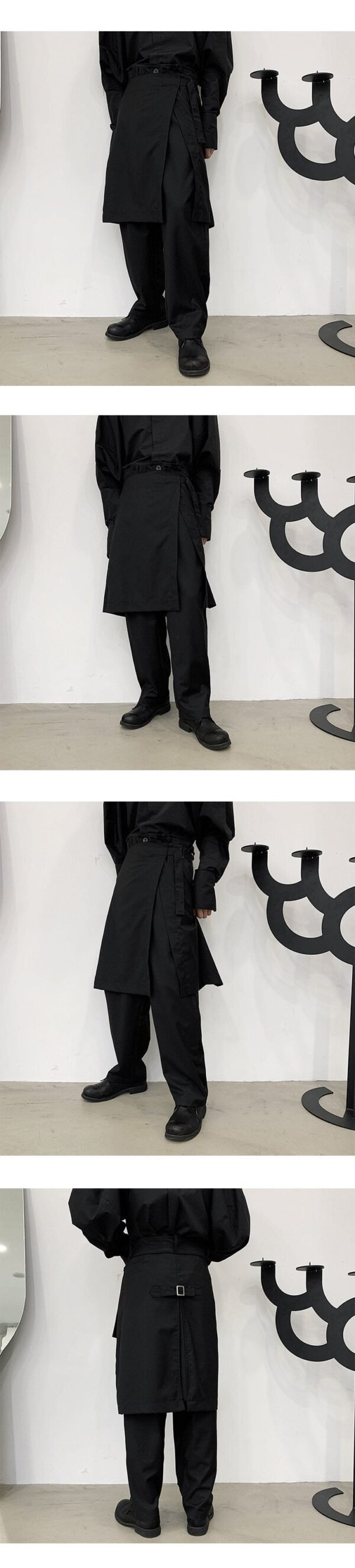 Yohji Yamamoto Mens Dresses and Skirts Men's Baggy Pants Skirts Fashion