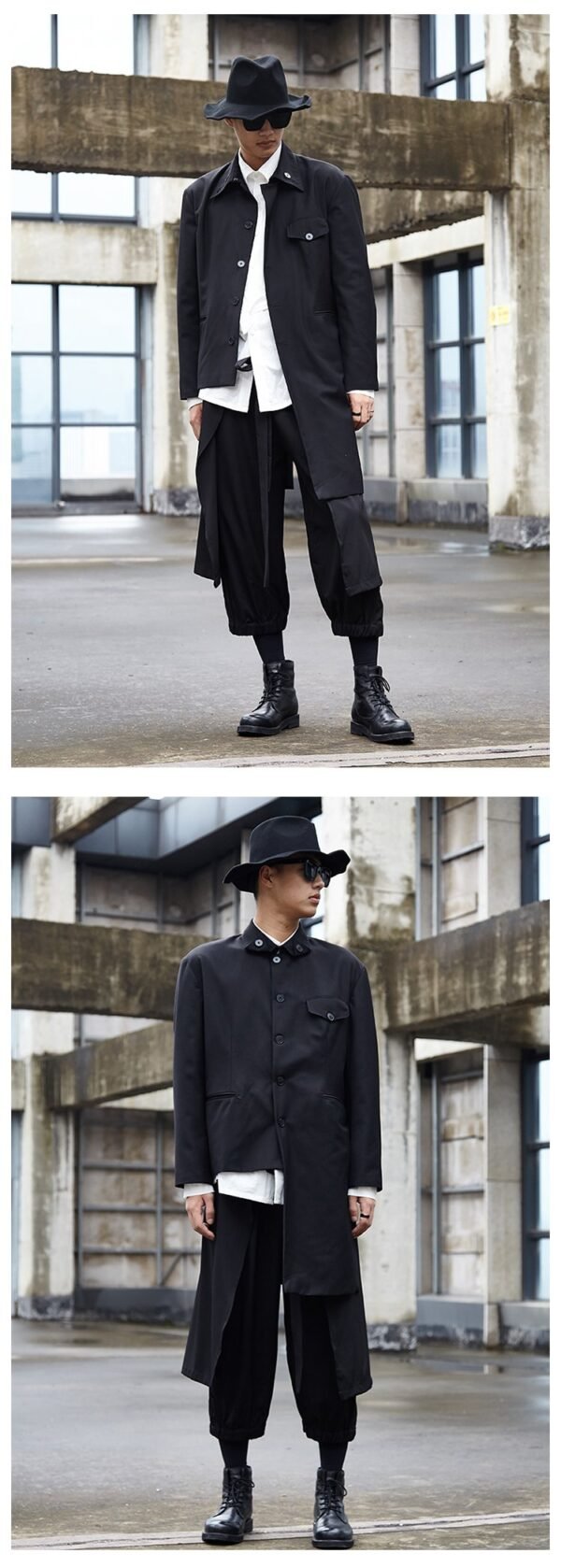 Yamamoto Yaosi Style Men's Cropped Casual Pants