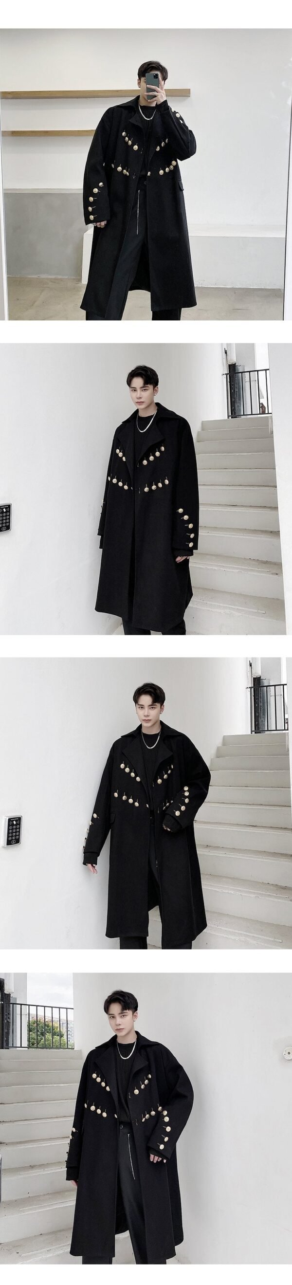 P175 Woolen Coat Cashmere Coat Men