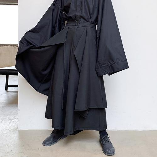 Men's Skirt Pants Wide Leg Pants Baggy Pants Loose Pants