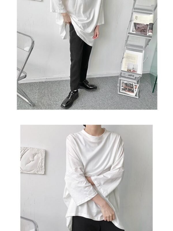 T1783 P40 Abstinence Series Cold Niche Loose All-match T-shirt