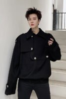 KK1598/P135 Layered Design Pullover Jacket