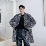 P135 Winter Personality Thick Long Suit Jacket