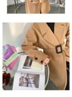 P120 Autumn and Winter Loose Decoration Woolen Coat