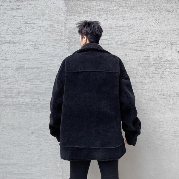 KK1576 Winter Pure Thicken Jacket Men's Loose Cotton Jacket