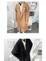 P120 Autumn and Winter Loose Decoration Woolen Coat