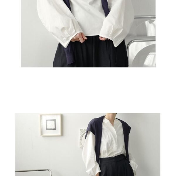 P55 Lazy Pullover Long Sleeve Temperament Shirt