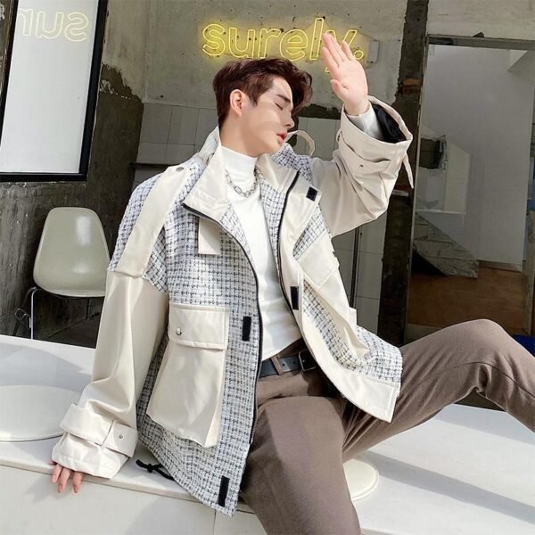 H1138 P115 Stitching Fried Street Jacket