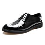 3688-p100 Leather Embroidery Versatile Men's Shoes