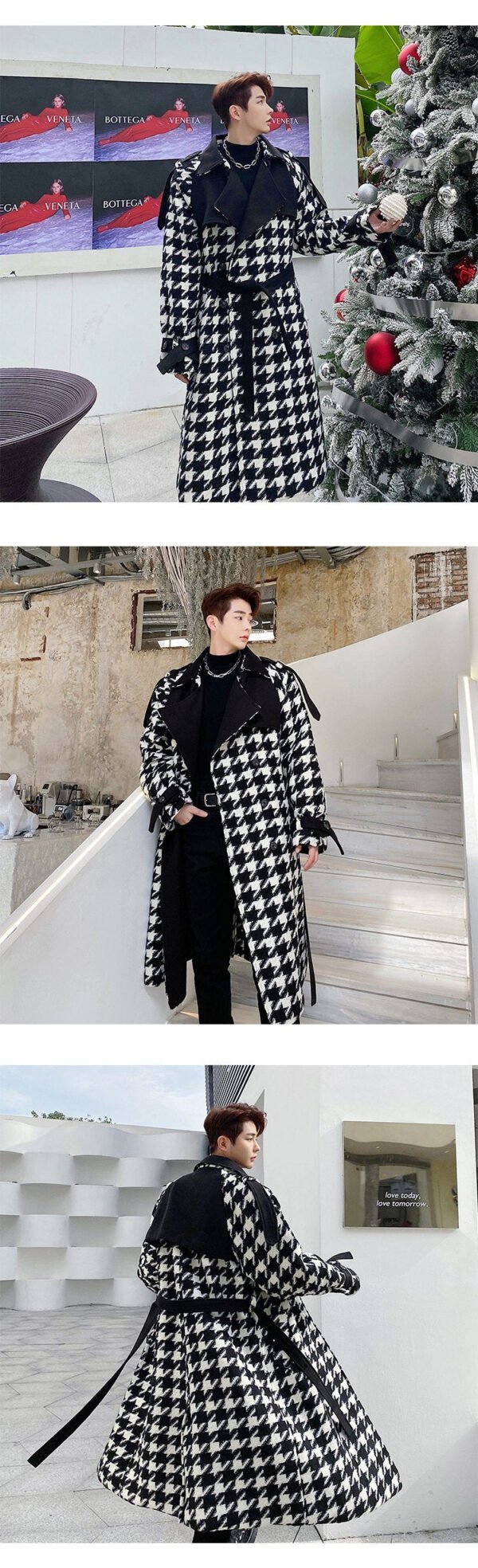 P165 Plus Cotton Thick Mid-length Windproof Coat Jacket