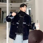 Ulzzang Vintage Burr Denim Jacket