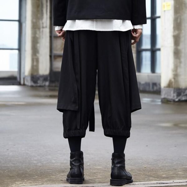 Yamamoto Yaosi Style Men's Cropped Casual Pants