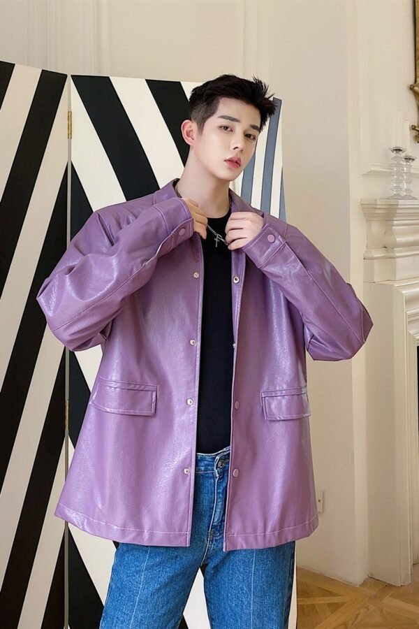 P110 New Loose Long Street Biker Jacket