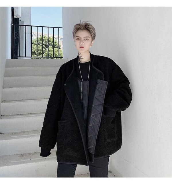 Kk1554 / P180 Fake Two Piece Fur Jacket