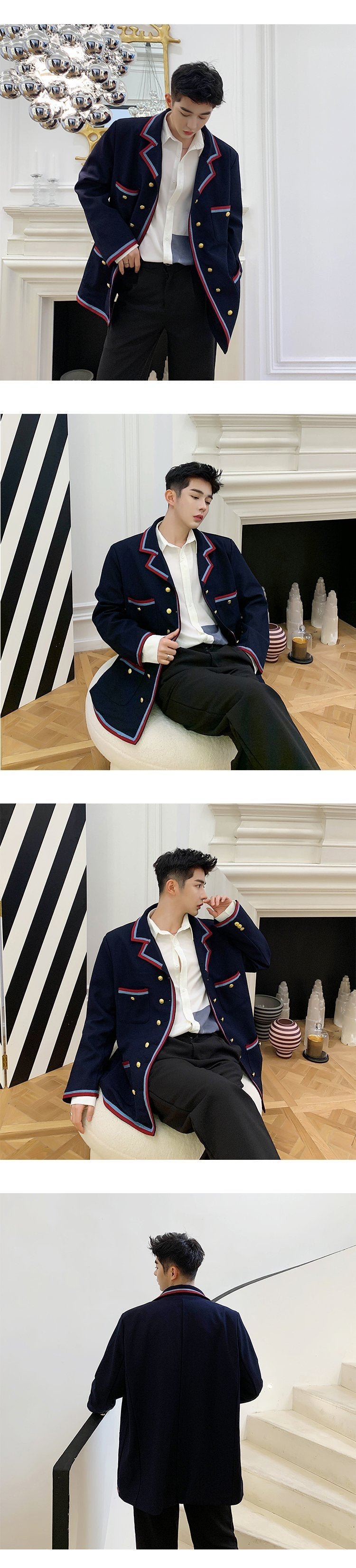 P145 Fashion Loose Suit Jacket