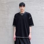 A345-1803-P50 Half Sleeve Ming Series Loose T-shirt