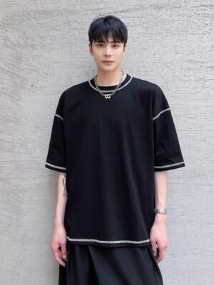 A345-1803-P50 Half Sleeve Ming Series Loose T-shirt