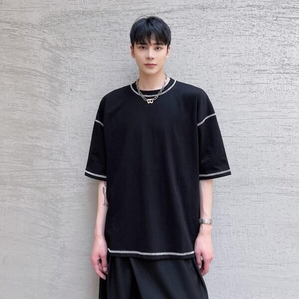 A345-1803-P50 Half Sleeve Ming Series Loose T-shirt