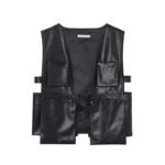 Multi-pocket Rivet Motorcycle Vest