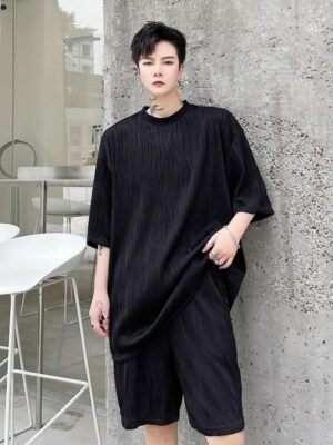 KK1706/P75 Round Neck Loose Men's Short Sleeve T-shirt