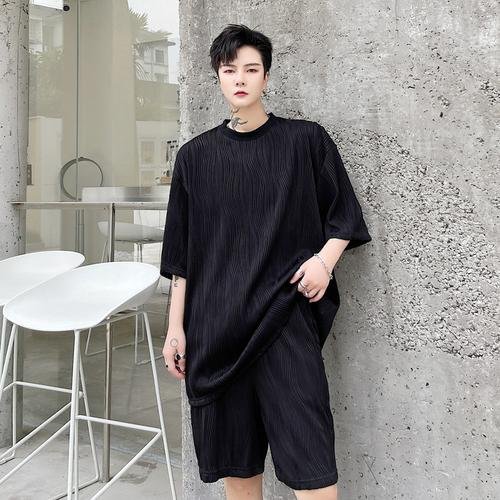 KK1706/P75 Round Neck Loose Men's Short Sleeve T-shirt