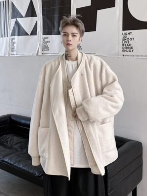 Kk1554 / P180 Fake Two Piece Fur Jacket