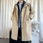 Dark Mid-length German Trench Coat