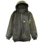 W205P125 Lambswool Jacket Handsome Hooded Thickened Cotton-padded Casual Jacket