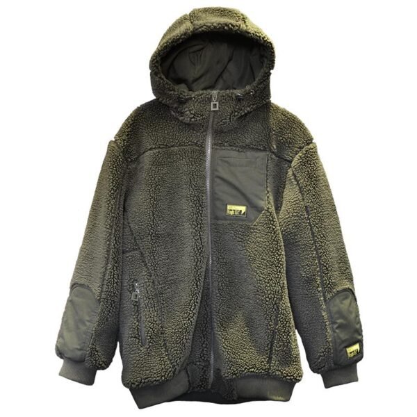 W205P125 Lambswool Jacket Handsome Hooded Thickened Cotton-padded Casual Jacket