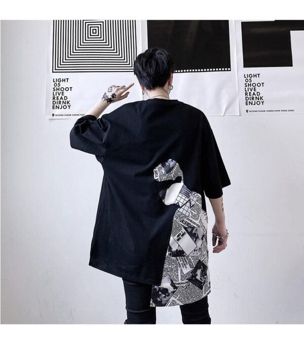 Men's Loose Hip-hop Casual Short Sleeve T-shirt