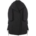 W1887 P185 Winter Long Over-the-knee Super Warm Cotton Coat Loose Japanese Niche Dark Gothic