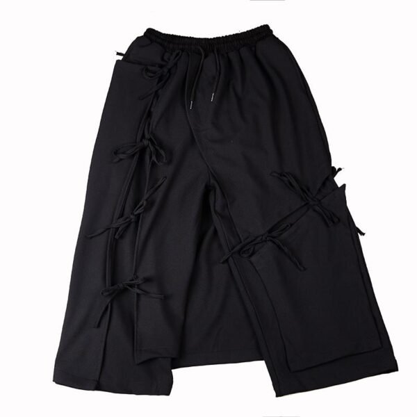 Uncle Nick's Same Loose Wide Leg Hairdresser Men's Casual Cropped Skirt Pants