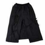 Uncle Nick's Same Loose Wide Leg Hairdresser Men's Casual Cropped Skirt Pants