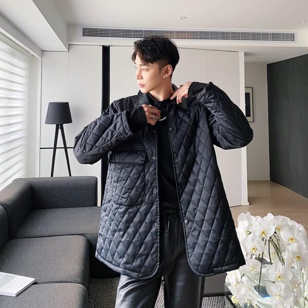 P135 Winter Retro Male Casual Temperament Jacket