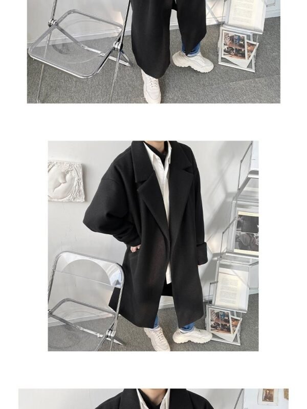 P120 Autumn and Winter Loose Decoration Woolen Coat