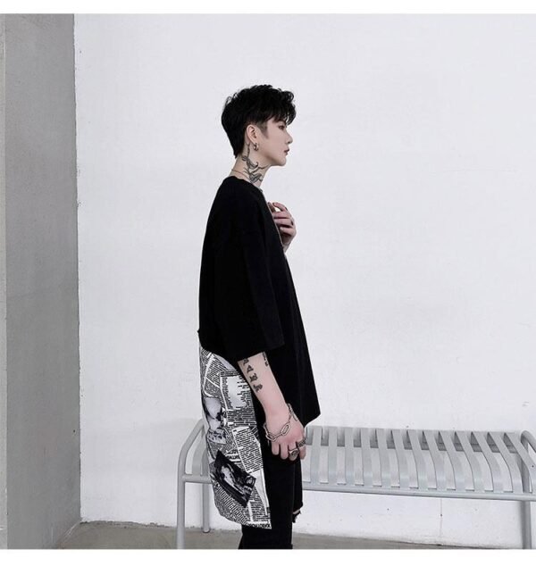 Men's Loose Hip-hop Casual Short Sleeve T-shirt