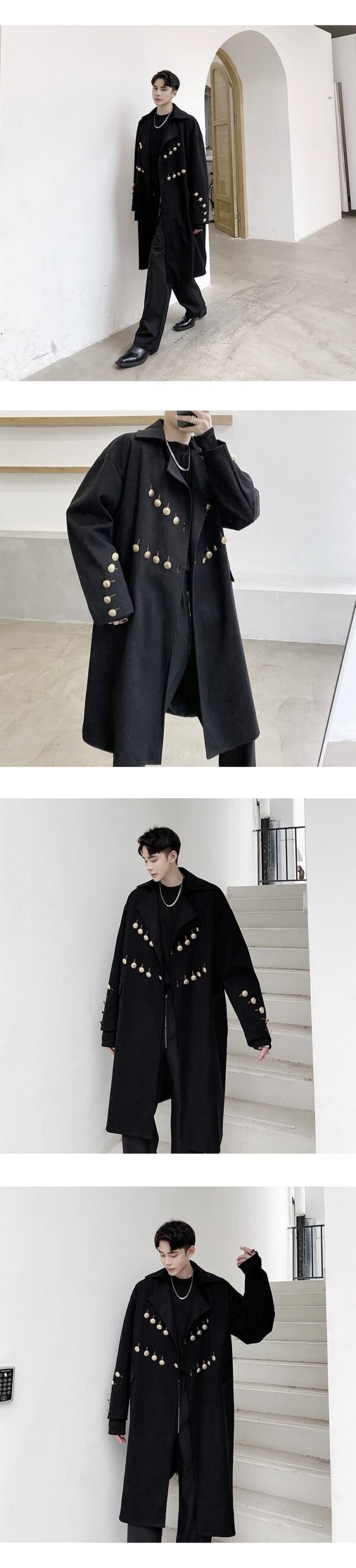 P175 Woolen Coat Cashmere Coat Men