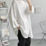 T1783 P40 Abstinence Series Cold Niche Loose All-match T-shirt