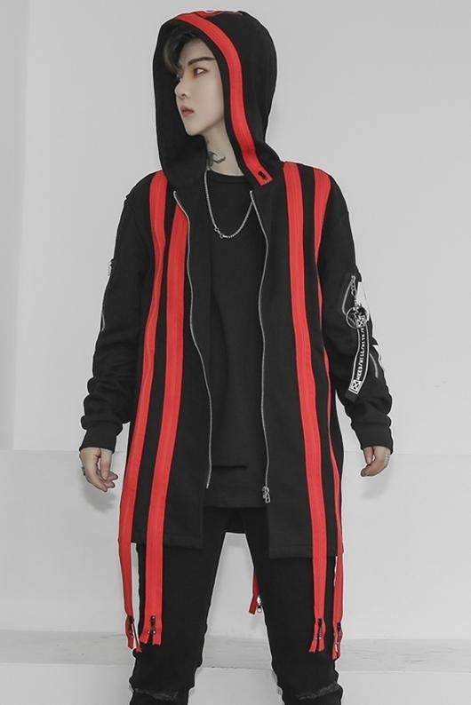 Hip Hop Fashion Personality Autumn Jacket Zip Up Jacket