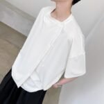 3883-P65 Cold Wind High-end Cardigan Knit Short Sleeves