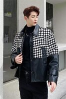 H1137 P115 Small Fragrant Wind and Leather Jacket